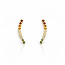 Brinco Ear Cuff Arco-íris