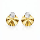 Brinco Orgânico Dourado e Prata Elegance