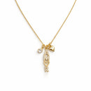 Colar Charms Com Zircônias e Coração