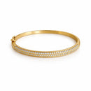 Bracelete Rígido Cravejado com Zircônias