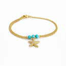 Pulseira Estrela E Cristais Azul