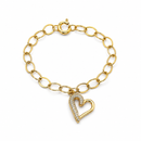 Pulseira Pingente Coração