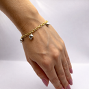 Pulseira esferas em Ródio branco